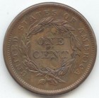 1840 Large Date Braided Hair Large Cent  Au Details