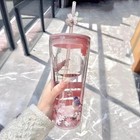 Starbucks China Cherry Blossom Tumbler Pink Sakura 20oz Glass Straw Cup
