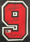 Dennis Rodman Signed Bulls Custom Jersey W  5 Nba Champ Beckett Wit Bas Coa