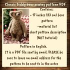 Teddy Bear Pattern  Big Bear Sewing Pattern Pdf  How To Make Teddy Bear Artist