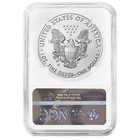 2017-w Burnished  1 American Silver Eagle Ngc Ms70 Brown Label