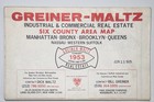 Vintage 1979 - Greiner-matlz Real Estate Map - Bklyn bx man qns li- 50x38