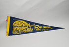 Vintage Mount Rainier National Park Felt Souvenir Pennant Washington 27 Inch