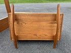 Antique Wooden Handmade Baby Cradle Crib Bassinet Heavy 