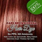 Dark Brown 100  Organic Henna Allin Hair Color Hair Dye Natural Ayurveda 60g