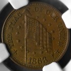 Patriotic Civil War Token 212 415a Ngc Ms63 Bn  shoot Him On The Spot 