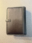 Coach Day Planner Black Leather White Stitching 1990 s Very Good Condition
