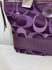  new  Coach 1941 Est  No  1260- F20018 Purple Canvas W  Trim Signature Stripe