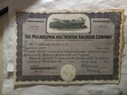 Rare Vintage 1955 Philadelphia And Trenton Railroad Company Stock Certificate