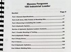 Massey Ferguson 100 Industrial Loader Service Manual Repair Shop Technical Book