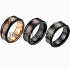 Tungsten Carbide Celtic Dragon Wedding Ring Men Women Anniversary Promise Band