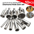Diamond Drill Bits For Glass Ceramic Tile Porcelain Hole Maker Saw Cutter Set