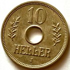 German East Africa 10 Heller 1909 J Wilhelm Ii Coin Km    12