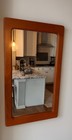 Vintage Danish Modern Teak Mirror - Pedersen   Hansen Viby J  Denmark 14 x24 