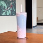 Authentic Starbucks China 2025 Sakura Pink And Blue 24oz Ss Tumbler Cup