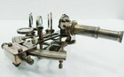 J scott Antique Sextant Nautical Brass Astrolabe Working Marine Vintage Box