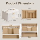 Rosegem Jewelry Organizer Box  Large Boxes For Women Girls  Black
