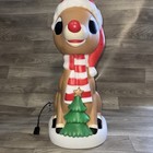 Lighted Gemmy Rudolph Reindeer Blow Mold Outdoor Yard Christmas Decoration 24 