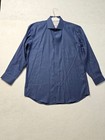Joseph Abboud Navy Blue Micro-pattern Dress Shirt