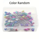 100pcs Pearl Head Sewing Pins Straight Quilting Pins For Fabric Dressmaking Kit