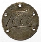  1885  10c Seated Liberty Silver Dime - Love Token -  bs    1885 Engraved