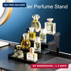 Henable 4 Tier Black Acrylic Display Risers  Perfume Organizer Stand  Cupcake St