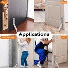 Door Stop No Drilling Stoppers To Keep Open Easy Pedal Kick Down Holder Bottom
