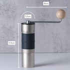    sliver   kingrinder K6 Manual Coffee Grinder Straight Handle Stainless Burr 2024