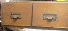 Antique Oak 2 Drawer File Cabinet