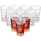  48 Pcs Birthday Shot Glasses Bulk  Unbreakable 1 4 Oz Rose Gold For 40 Years