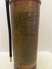 Antique Guardene Fire Extinguisher Pyrene Co Newark Nj Brass And Copper Empty