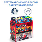 New  Spider-man 6 Bin Design And Store Toy Organizer By Delta Children  Greeng
