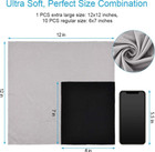11 Pcs Eyeglass Cleaning Cloths Premium Soft Glasses Cleaner 1pcs 12 x12  New