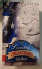 North Dakota State Quarter Coin Bear 39th State  Plush 8  Limited Treasures 2006