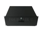 4 Space 4u Rack Mount 19  Drawer Locking Dj Rack Gear Audio Road Case It Network