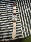 Cadola Chronograph Salmon Dial Watch With Brown Leather Strap