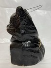 Vintage Halloween-paper Mache-black Cat On Fence