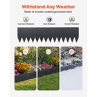 Uimoso Galvanized Steel Landscape Edging 40 X10 In Metal Garden Border  Set Of 6