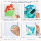 5x7 Gel Printing Plate Kit - Complete Monoprinting Set With Brayer Acrylic Pa   