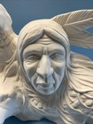 Ceramic Bisque Indian Wolf Pack With Excellent Detail Ready To Paint