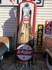 Antique Vintage Old Style Dr pepper Bottle Sign 68     