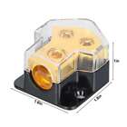 Car Audio Splitter Amp Distribution Power 0 2 4 Gauge In 4 6 8 Gauge Out New