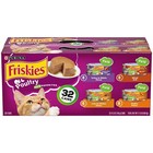 Purina Friskies Poultry Wet Cat Food Variety Pack  5 5 Oz Cans  32 Pack 