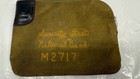 Vtg Security First National Bank Embroidered Bank Bag  No Key