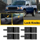 4pcs Door Lock Knobs Front rear Ebony For Chevy gmc Silverado sierra 2007-2013