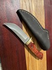 Vintage Custom Handmade Knife Marked D h  Unknown Maker Dh Upswept Blade