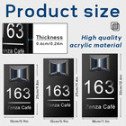 Personalized House Sign Solar Led Light Address Sign Street Name Door Plates