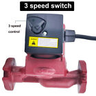 1 8hp 3speed Cast Iron Circulator Pump outdoor Furnace hot Water Heat solar 115v