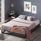 Black - Zinus Joseph 6 Inch Metal Platform Bed Frame  Mattress Foundation  Wood