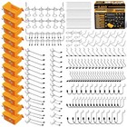 260 Piece Pegboard Hooks 1 8 And 1 4 Inch Peg Board Organizer Accessories Wit   